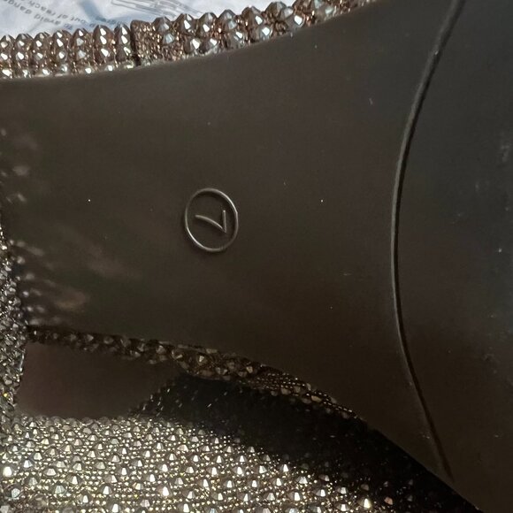 NWOT - Rhinestone Decor Chunky Heel Short Boots in Brown/Gold (Size 7) - Picture 12 of 14